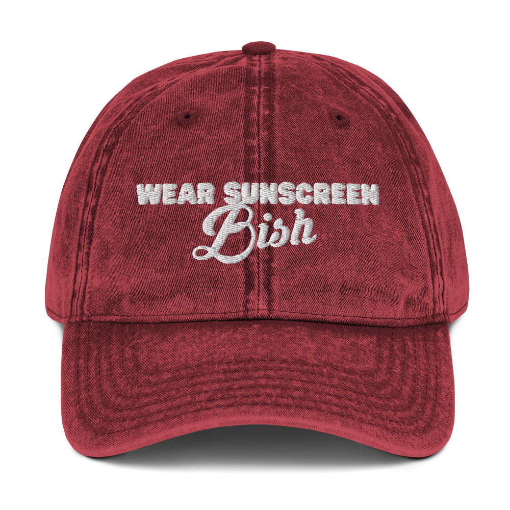 Wear Sunscreen Vintage Dad Hat